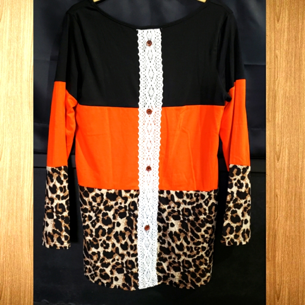 NWOT Animal Print Tunic - Picture 1 of 2